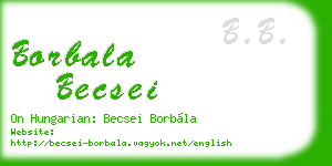 borbala becsei business card
